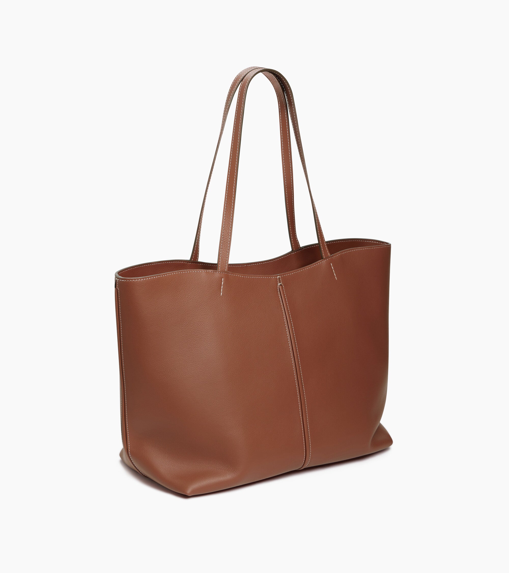 Bolso cabás grande Hortense de piel granulada de doble cara