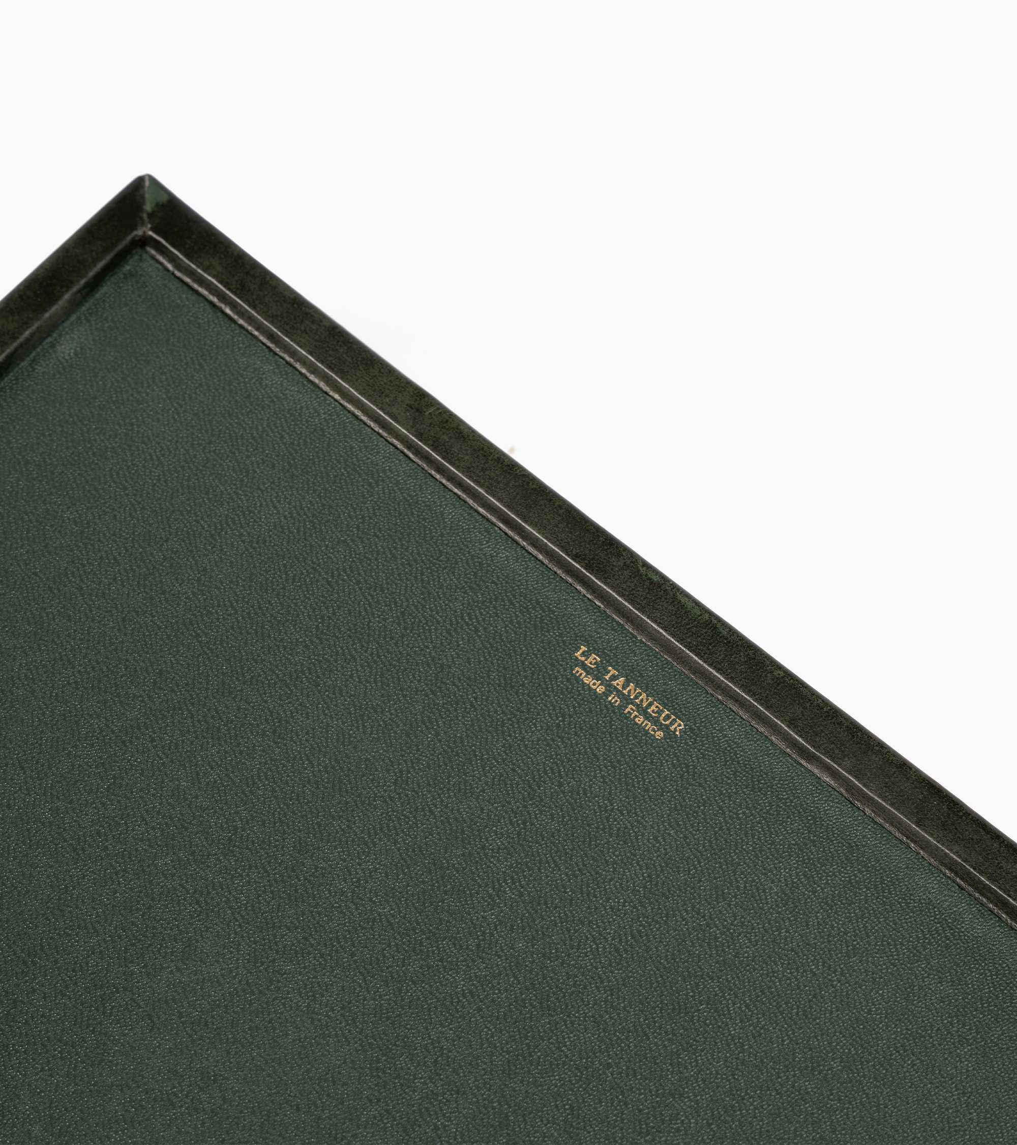 Porte-courrier de bureau en cuir