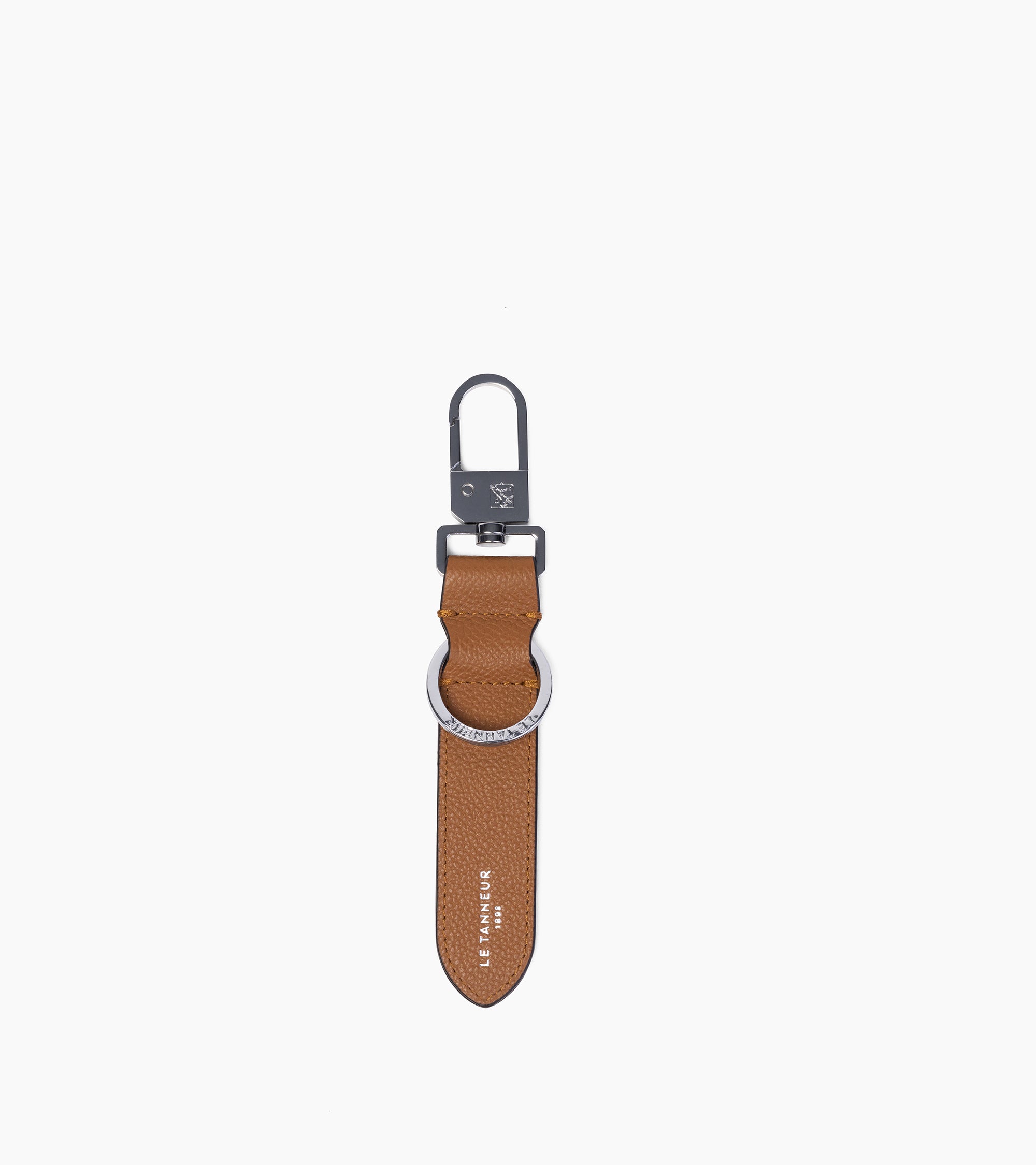 Porte clés en cuir grainé