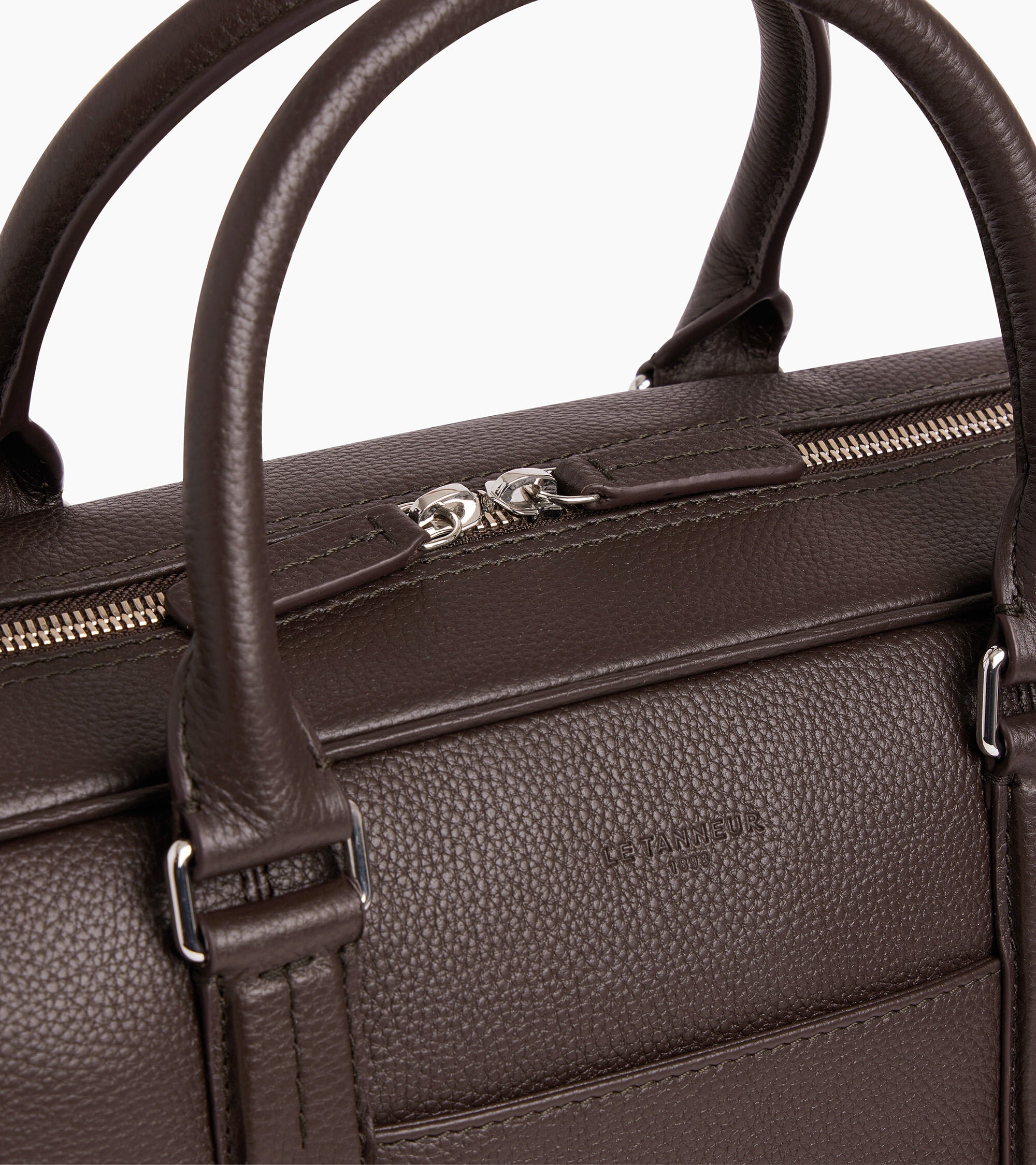 Porte documents 17" Charles en cuir grainé grand modèle