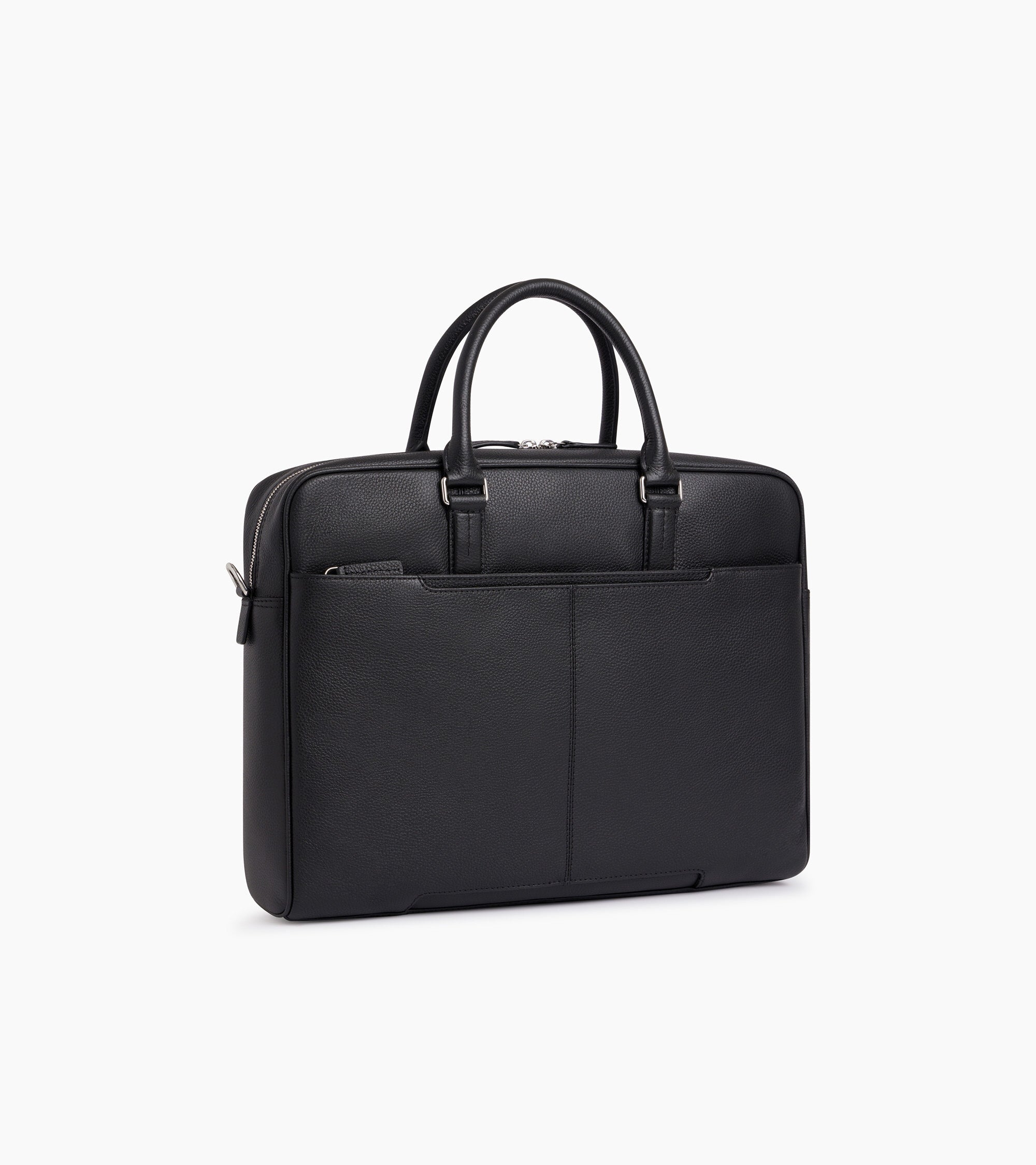 Porte documents 17" Charles en cuir grainé grand modèle