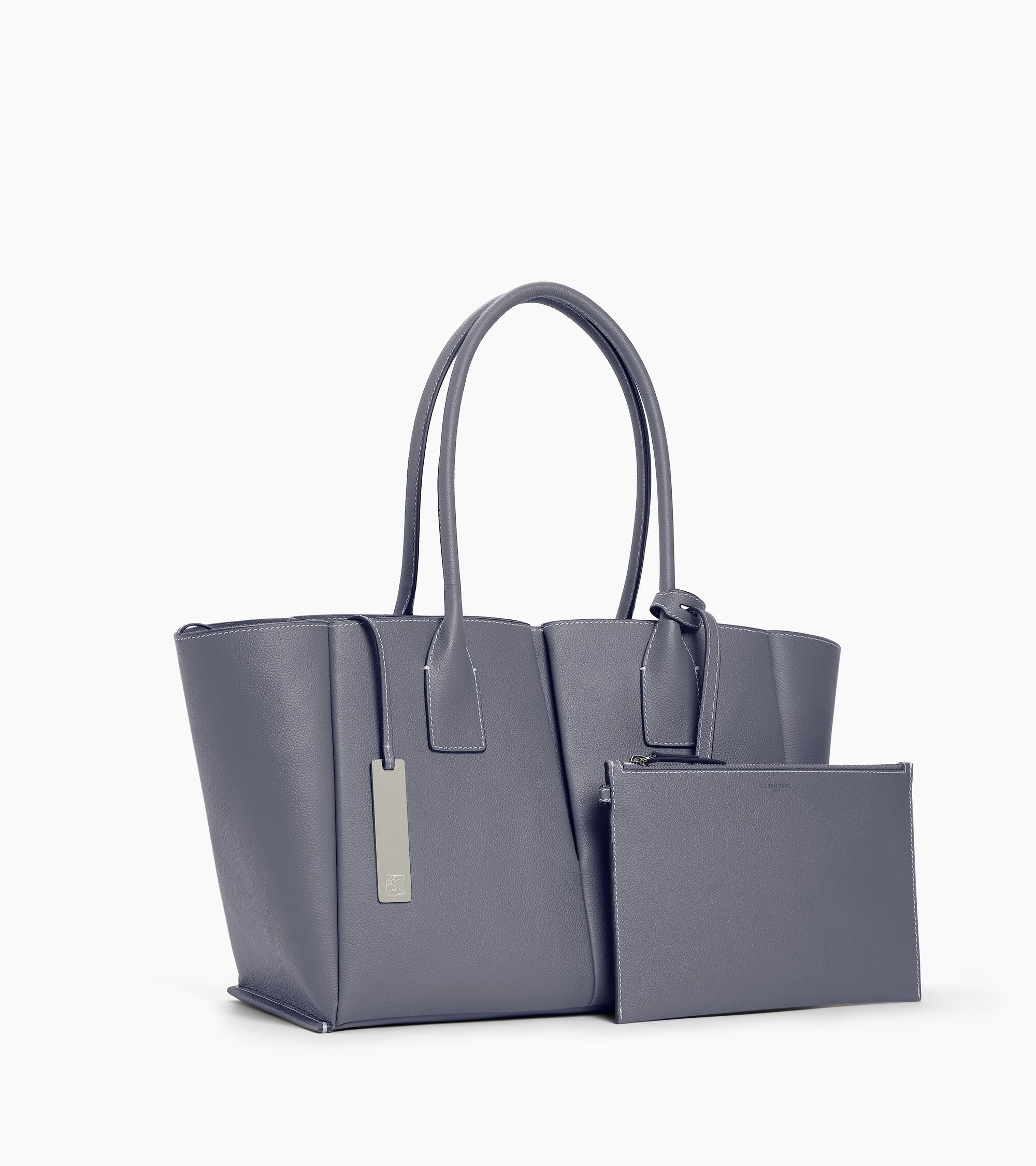 Elena large tote bag in grained leather