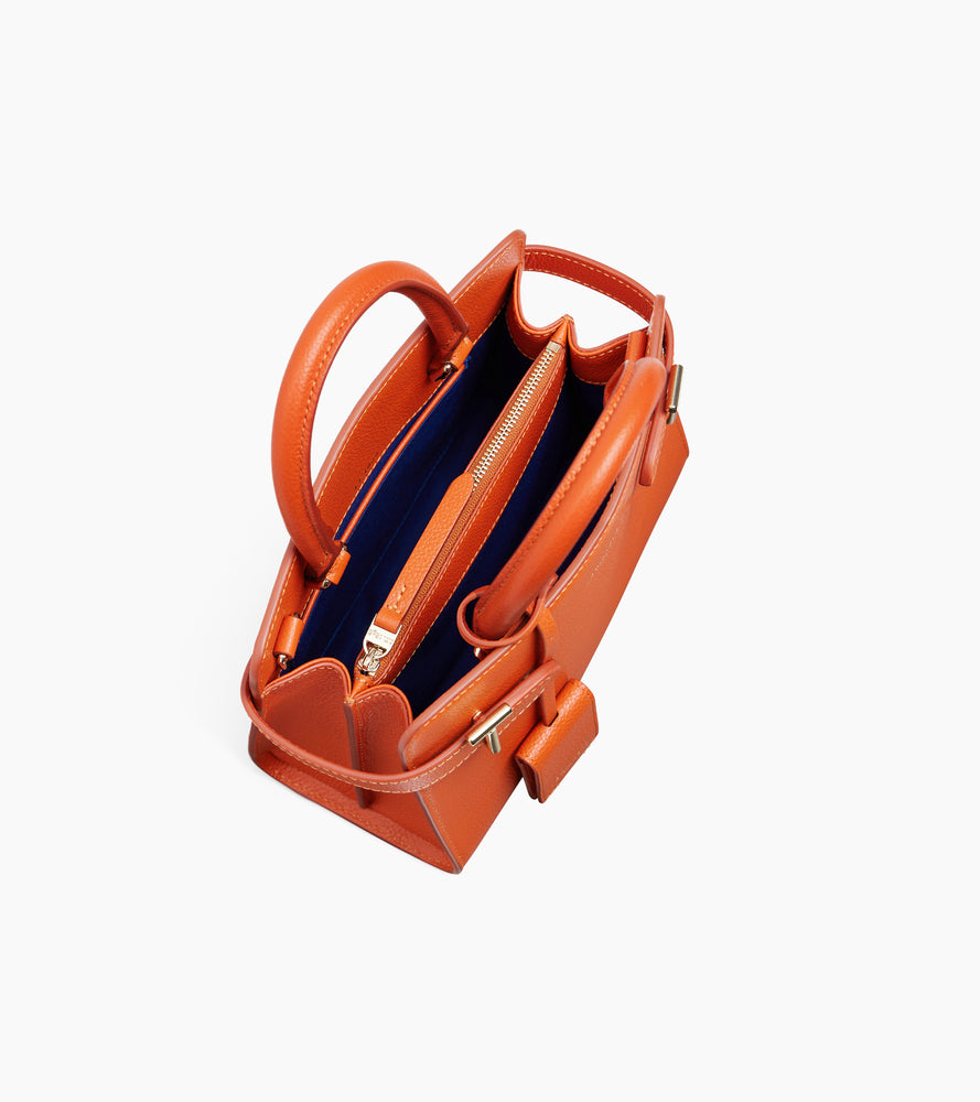 Petit sac à main Emilie en cuir grainé