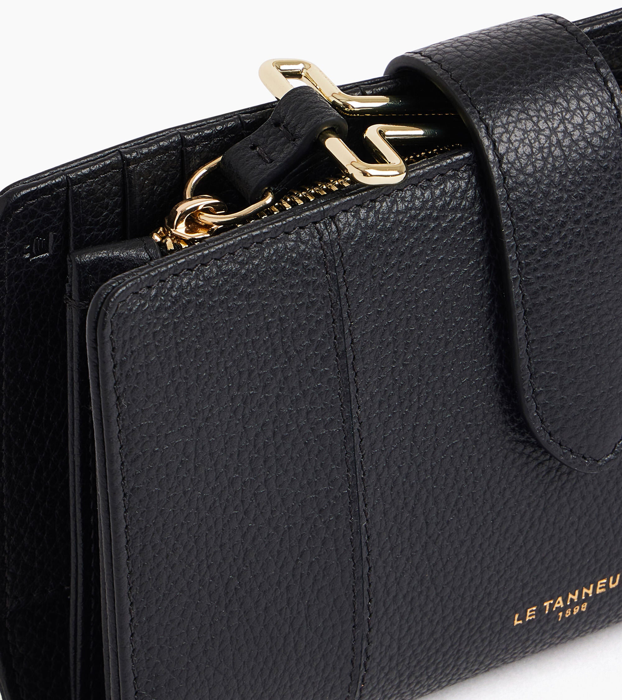 Portefeuille poche monnaie Juliette en cuir grainé