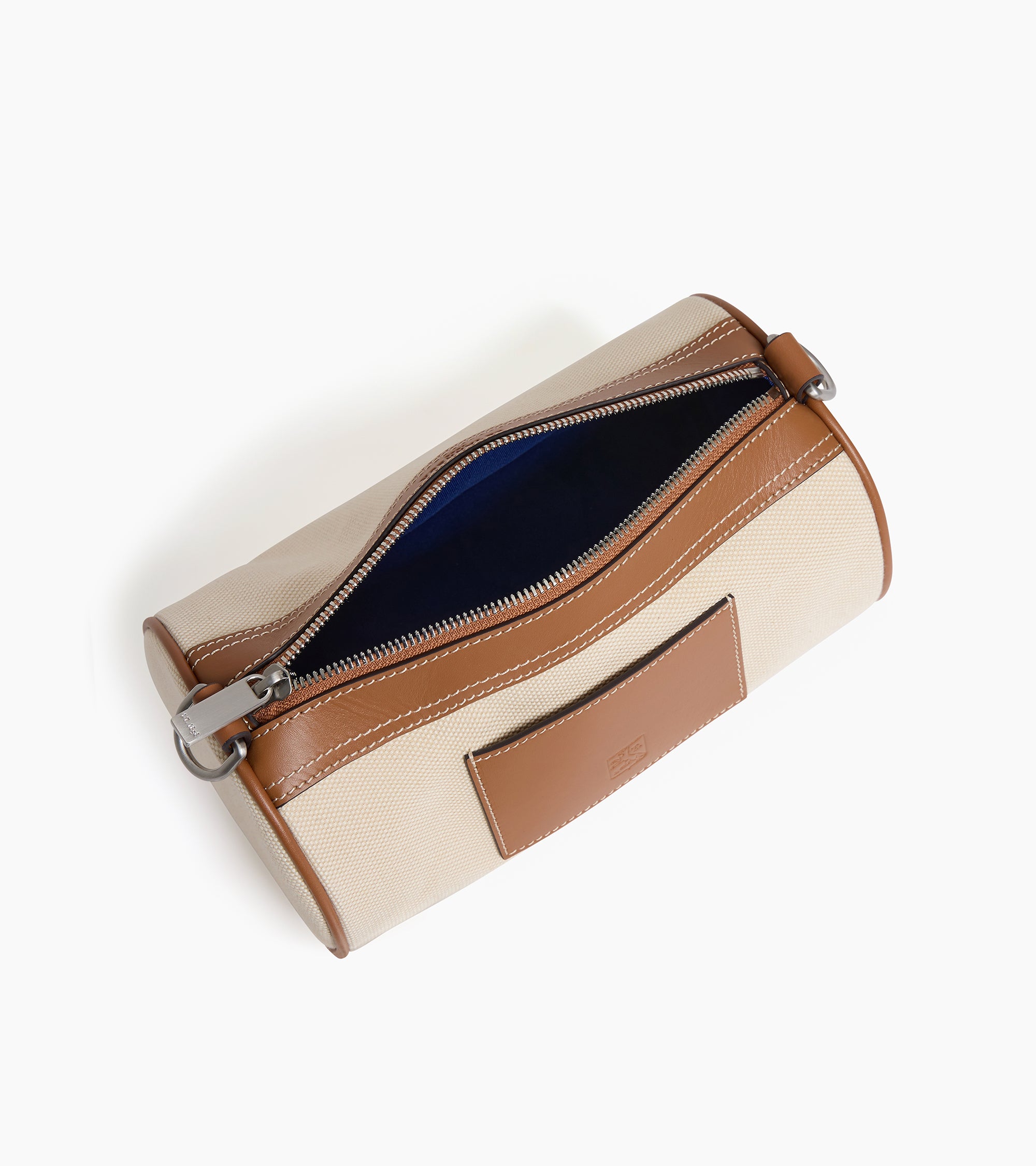 Mini sac bandoulière Maurice en toile coton et cuir lisse semi-végétal