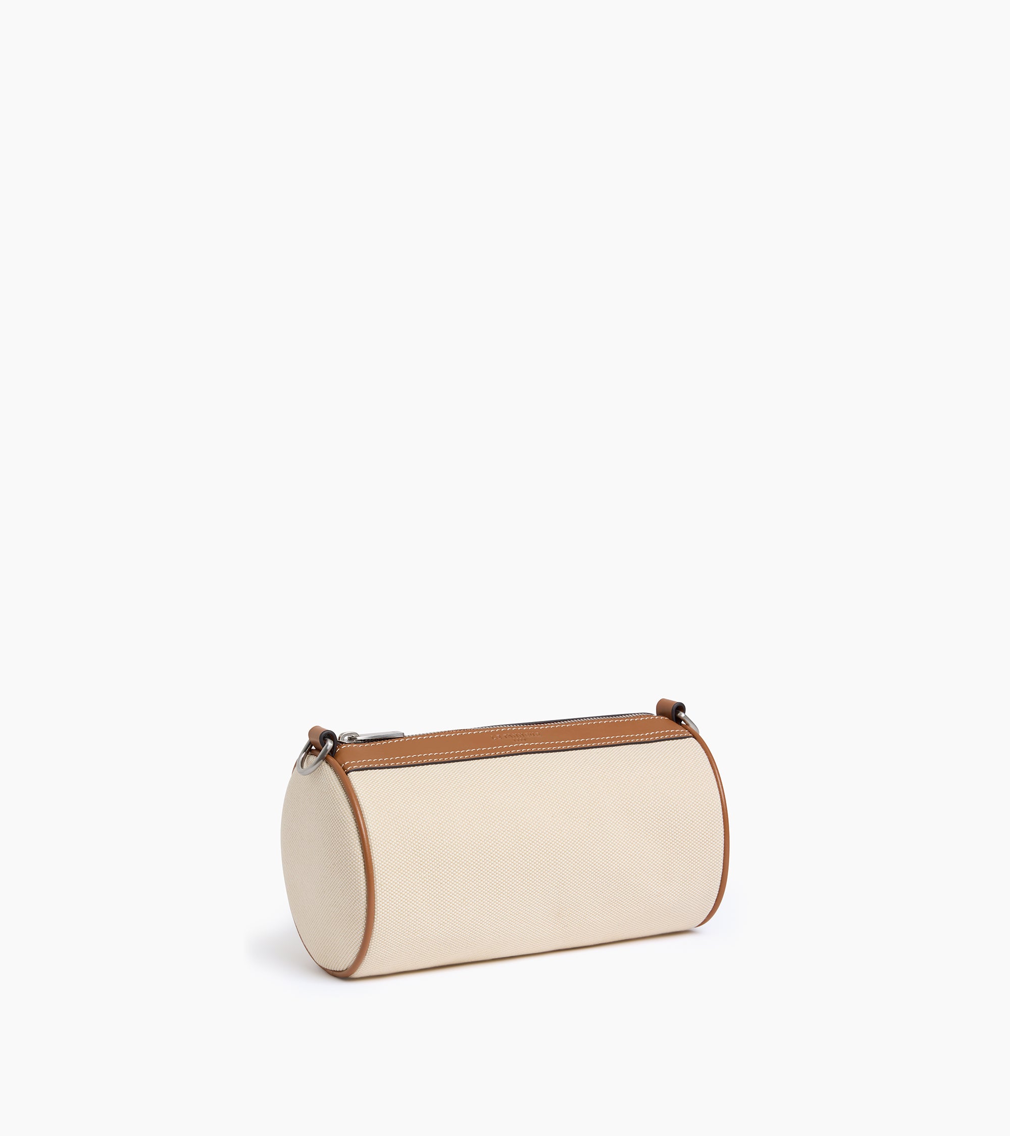 Mini sac bandoulière Maurice en toile coton et cuir lisse semi-végétal