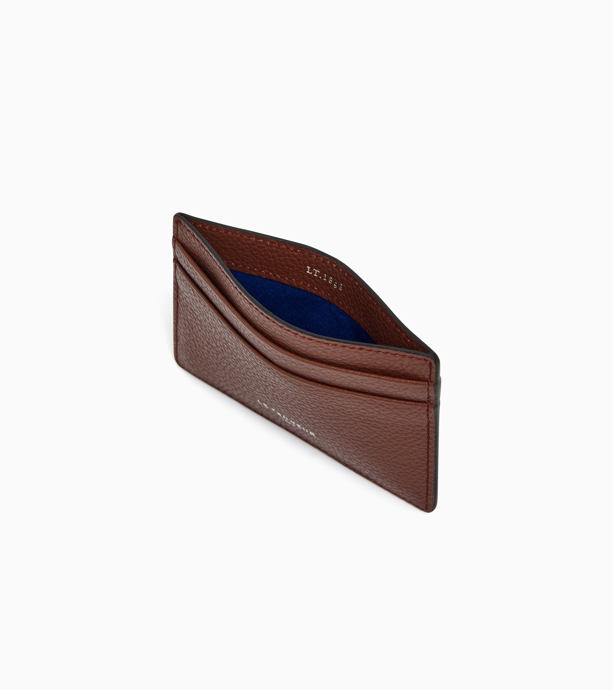 Porte cartes Emile en cuir grainé