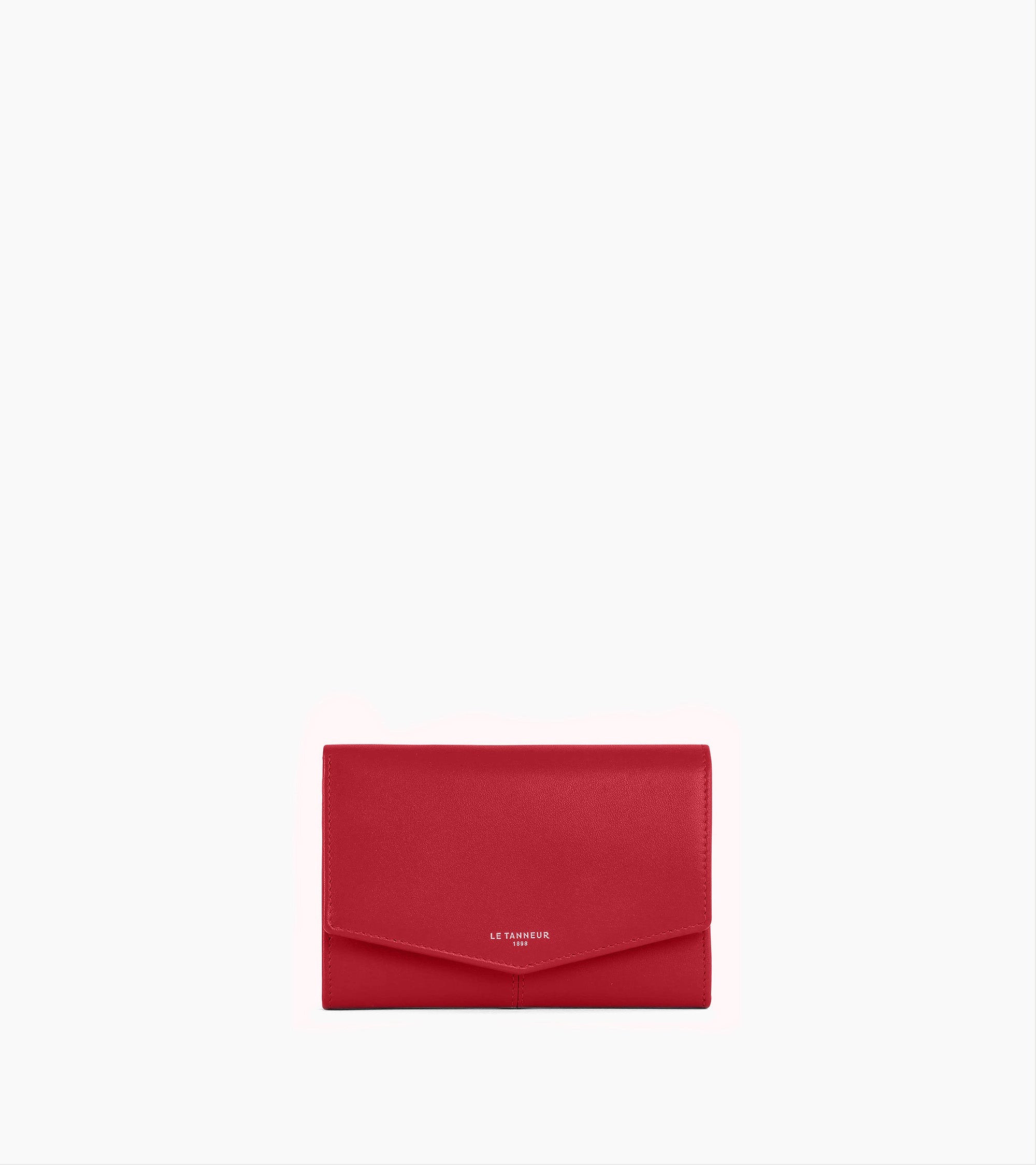 Portefeuille moyen modèle Charlotte en cuir lisse