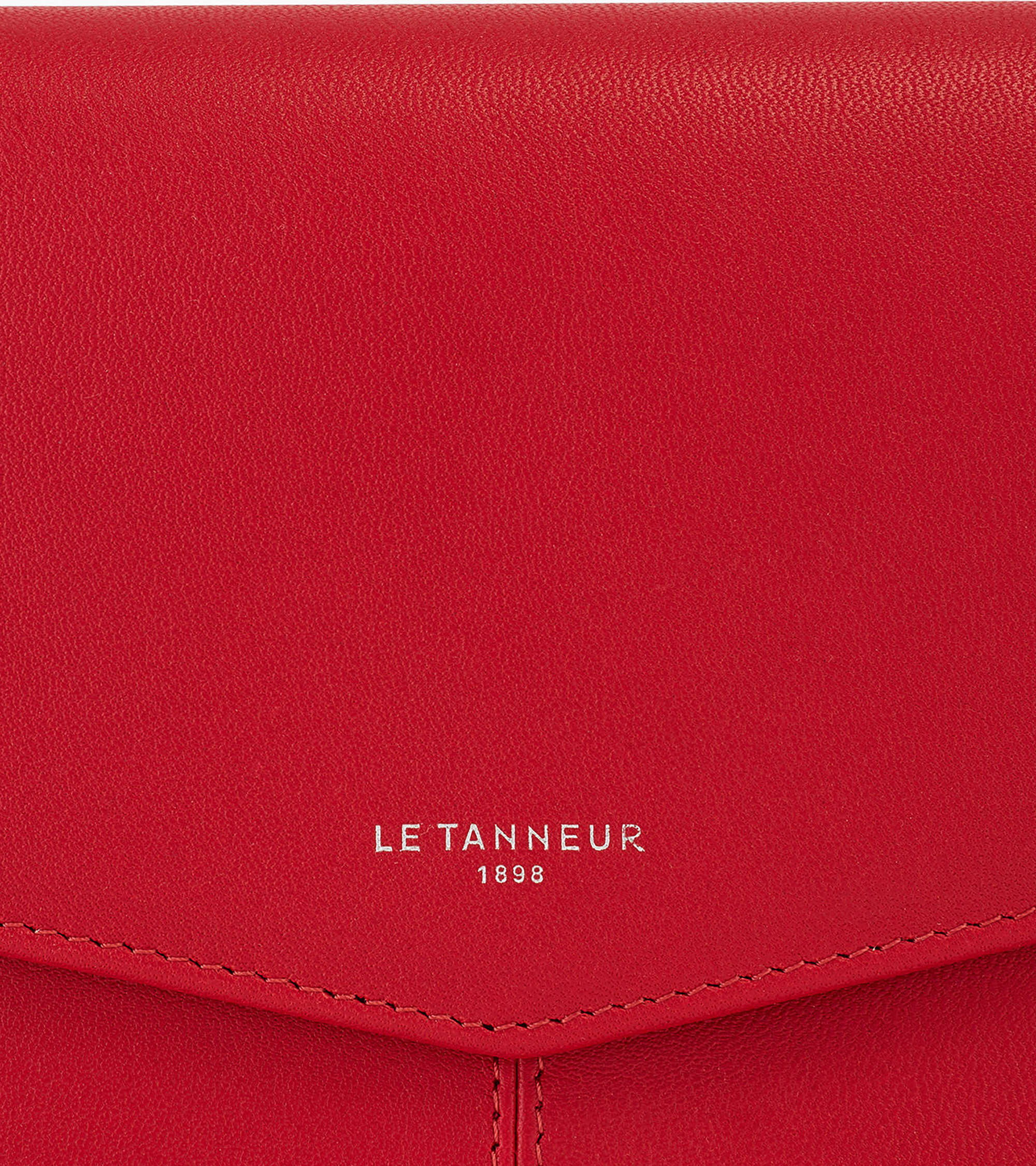 Portefeuille un volet Charlotte en cuir lisse